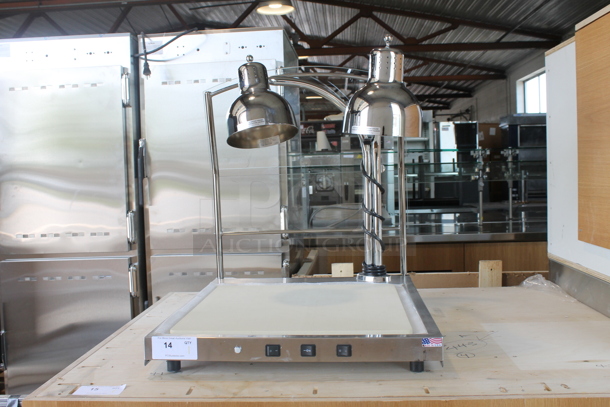 BRAND NEW! Alto-Shaam CS-200S Heated Dual Lamp Carving Station with Sneeze Guard - 120V - Image 1 of 7