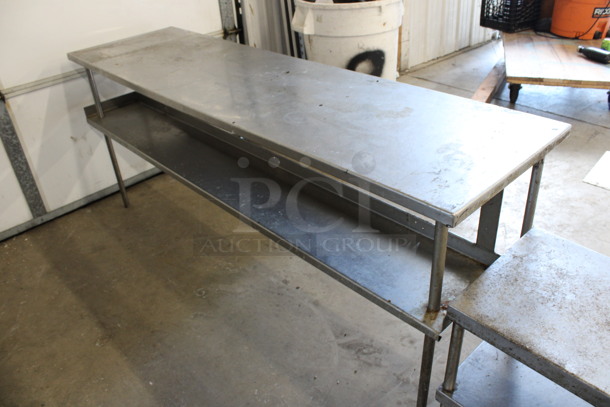 Stainless Steel Table w/ Under Shelf. 72x20x30 - Image 3 of 3