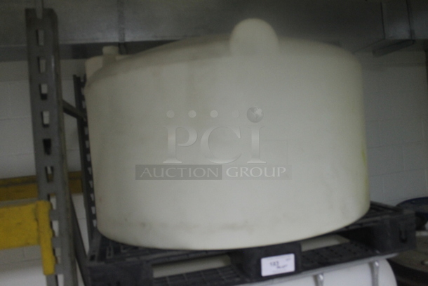 ALL ONE MONEY! PALLET LOT of White Poly Tank. BUYER MUST REMOVE. - Image 2 of 3