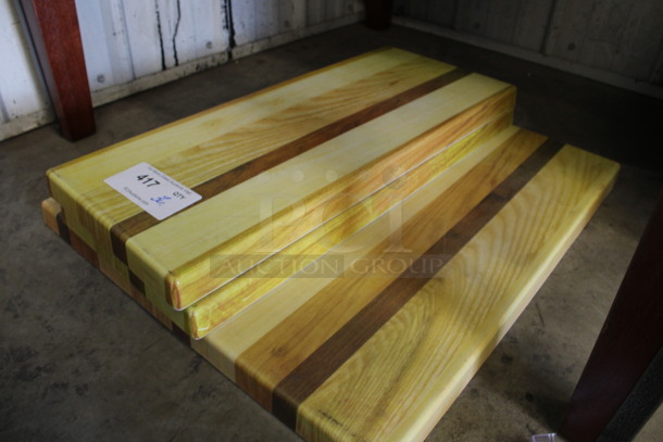 3 Poly Wood Pattern Trays. 9.5x23.5x1.5, 20x23.5x1.5. 3 Times Your Bid! - Image 2 of 3