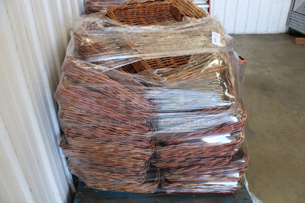 PALLET LOT of 36 Brown Wicker Style Baskets. 18x23x4. 36 Times Your Bid! - Image 5 of 5