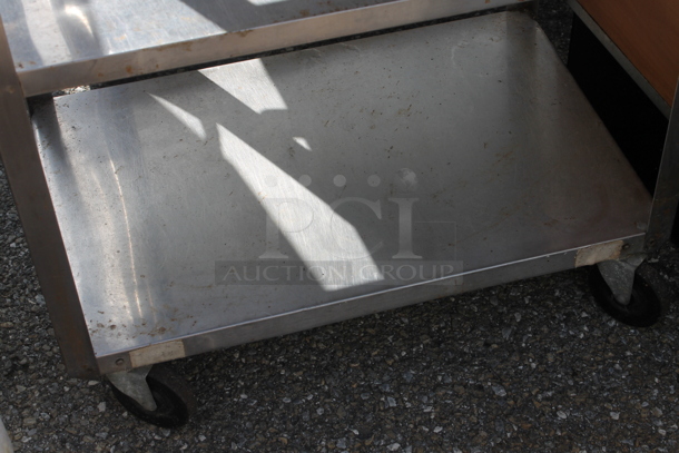 Metal Commercial 4 Tier Shelving Unit on Commercial Casters. - Image 2 of 2