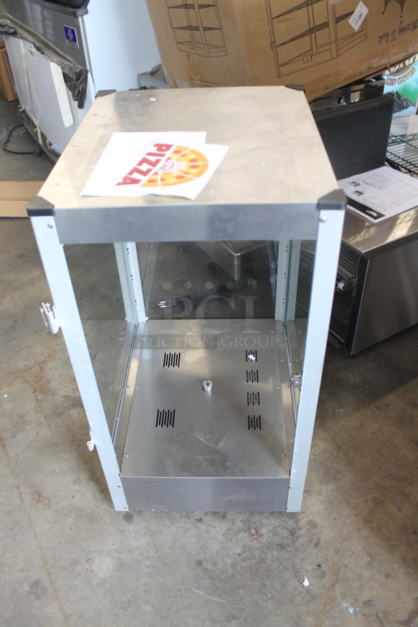 BRAND NEW SCRATCH AND DENT! 2022 Carnival King 382HPW12D2S Stainless Steel Commercial Countertop 12" Full Service Warmer / Merchandiser. 120 Volts, 1 Phase. Tested and Working! - Image 6 of 7