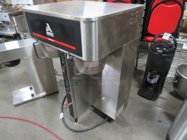 One American Metalware Twin Coffee Brewer With 2 Filter Baskets. Model# ICB-400. 120/240 Volt. 22.5X19X37 - Image 2 of 4