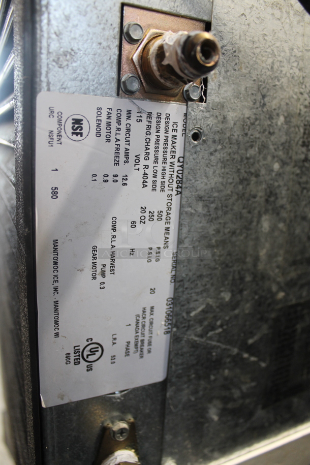 Manitowoc QY0284A Stainless Steel Commercial Ice Machine Head on SerVend MD200 Stainless Steel Commercial 8 Flavor Carbonated Beverage Machine. 115 Volts, 1 Phase - Image 6 of 8