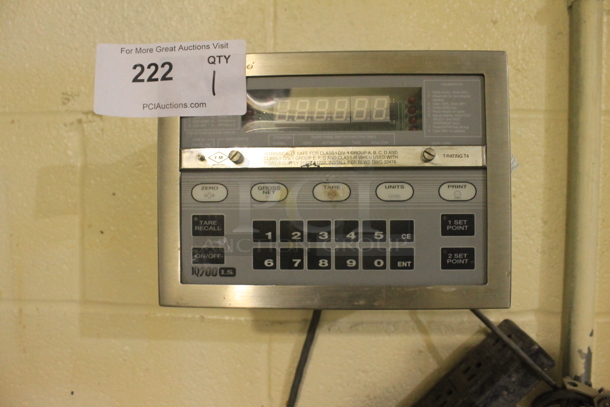 Rice Lake Q7001S Metal Commercial Scale w/ Metal Weight Plate. BUYER MUST REMOVE. - Image 1 of 3