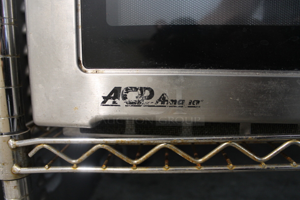 Amana RFS12SW2B Stainless Steel Commercial Countertop Microwave. 120 Volts, 1 Phase.  - Image 4 of 6