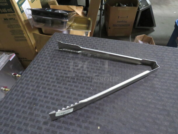 NEW Assorted Vollrath Stainless Steel Tongs. #47912-10. 3XBID - Image 1 of 1