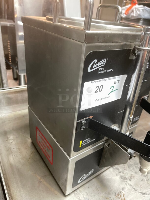 Working! Curtis GEM-3/GEM-8  1.5 Gallon Satellite Commercial Coffee Server With Warmer Stand NSF 115 Volt Tested and Working! - Image 9 of 10