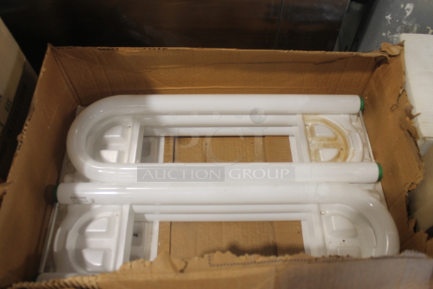 ALL ONE MONEY! MOST NEW IN BOX Lot of 8" Round Pans, Aluminum Pans, Receipt Paper, Lids, Seasoning Containers, Fluorescent Lighting, Halogene Bulb, 500 Count 9" Round Pans, 100 Count Large Salad Bowls/Lids AND MORE!  - Image 2 of 12