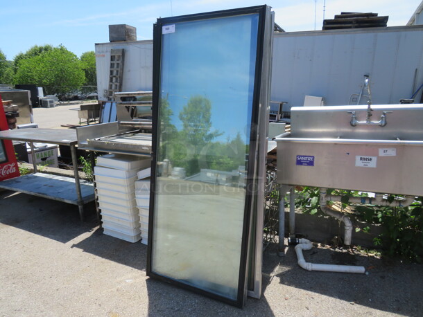 Glass Cooler Doors. 30X72.5. 4XBID - Image 2 of 2
