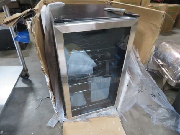 One NEW Insignia Glass Door 29 Bottle  Wine Cooler. #NS-WC29SS9. 115 Volt. 19X17X32. - Image 1 of 2