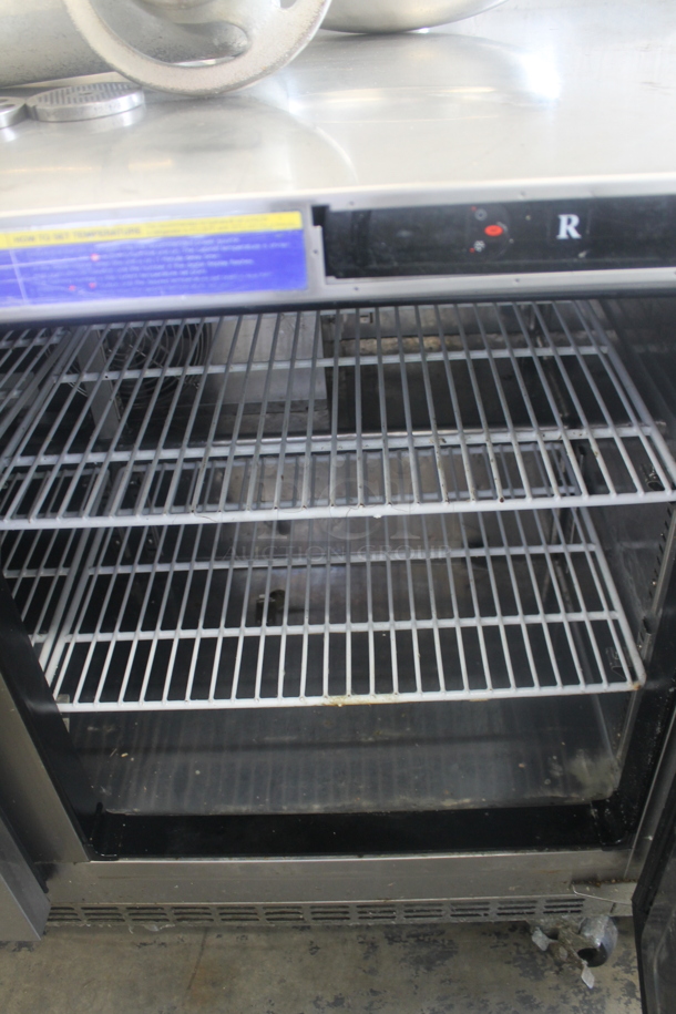 Everest ETBR2 Stainless Steel Commercial 2 Door Undercounter Cooler on Commercial Casters. 115 Volts, 1 Phase. Tested and Working! - Image 4 of 6