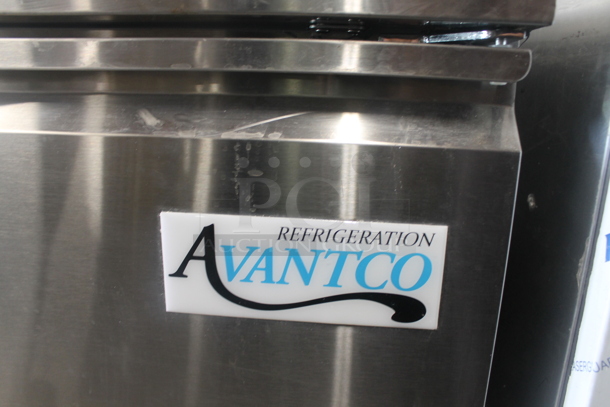 Avantco 178SSUC48RHC Stainless Steel Commercial 2 Door Undercounter Cooler on Commercial Casters. 115 Volts, 1 Phase. Tested and Working! - Image 3 of 8