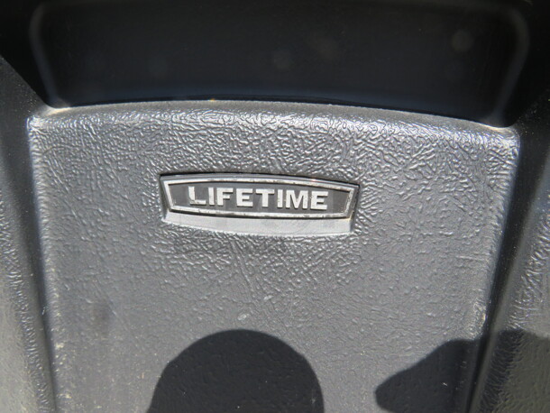 Black Lifetime Folding Chair. 5XBID - Image 2 of 2