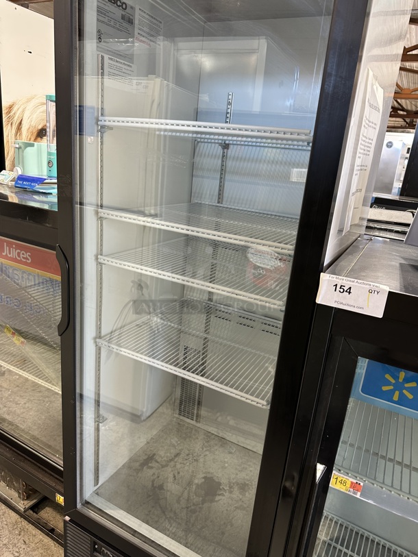2019 Habco SE18 Metal Commercial Single Door Reach In Cooler Merchandiser w/ Poly Coated Racks. 115 Volts, 1 Phase. Tested and Working! - Image 4 of 7