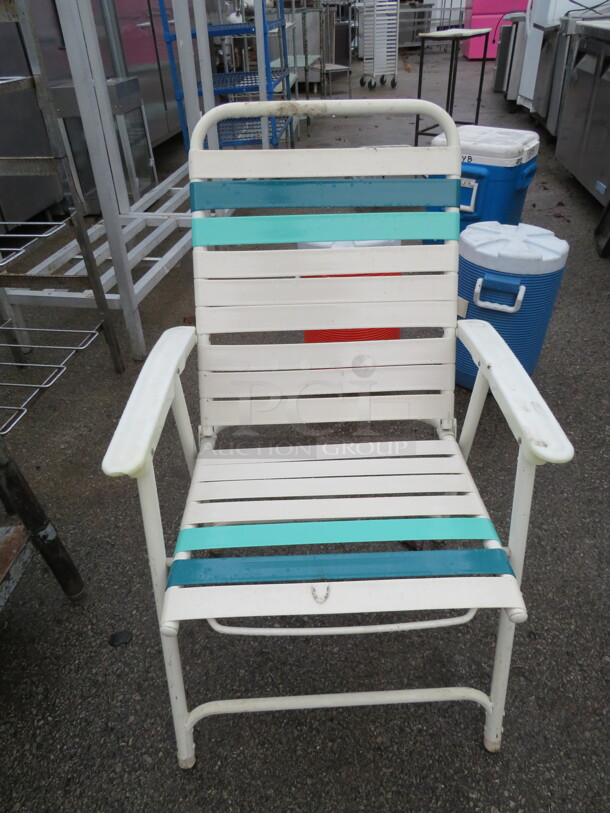 One Folding Patio Chair. - Image 1 of 1