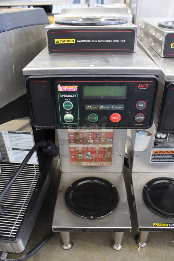 2013 Bunn Model AXIOM-35-2 Stainless Steel Commercial 2 Burner Coffee Machine. 120/208-240 Volts, 1 Phase. 8x18.5x22.5
