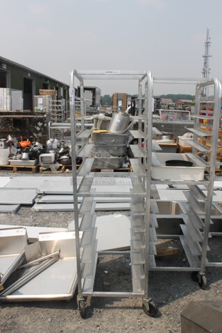 Channel UTR-12 Commercial Stainless Steel Mobile Sheet Pan Rack On Commercial Casters