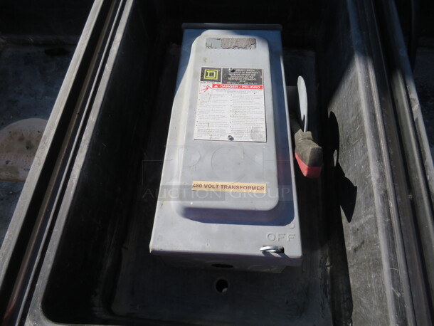 One WORKING Alto Sham Combi Smoker, With A 240-480 #Y120 Step Up Or Step Down Transformer And Disconnect. Model# 7.14ESI/SK. 440-480 Volt. 3 Phase. 44X40X34 - Image 5 of 6