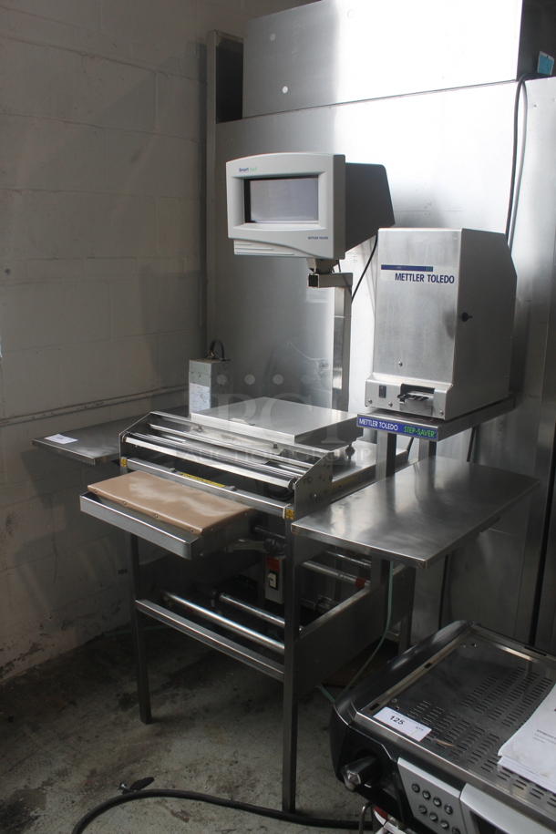 Mettler-Toledo 8270 Commercial Stainless Steel Step Saver Hand Wrapping Station on Steel Legs. 115 Volt - Image 2 of 4