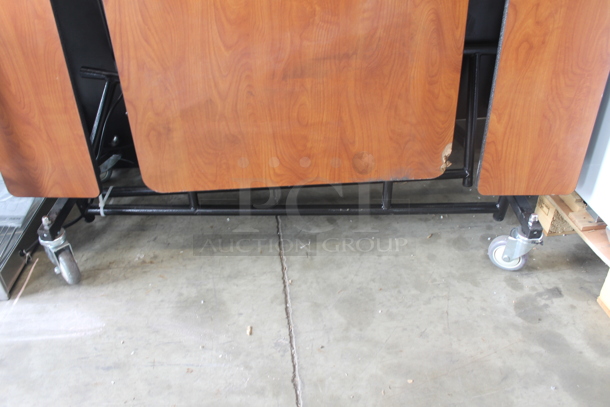 BRAND NEW SCRATCH AND DENT! National Public Seating MTFB12 12 Foot Mobile Cafeteria Table with MDF Core. - Image 4 of 5