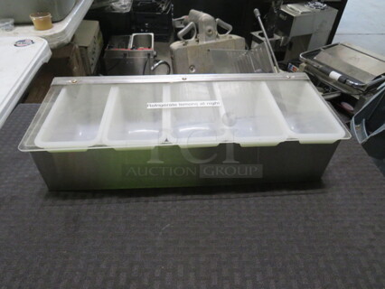 One Stainless Steel Dome Bar Center.