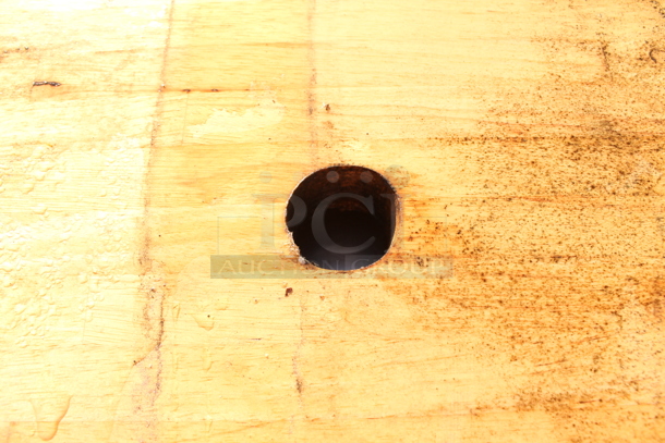 Butcher Block Tabletop. - Image 4 of 4