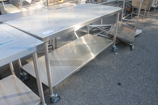 BRAND NEW! Vollrath Commercial Stainless Steel Work Table With Undershelf On Commercial Casters. - Image 2 of 3