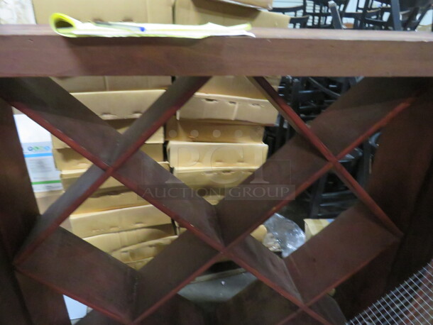 One Wooden 2 Door Locking Wine Jail. 51X17X49 - Image 3 of 3