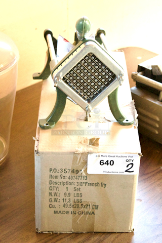 Choice Prep 3/8" French Fry Cutter. Cutter out of the box missing the bolts. 2x Your Bid 