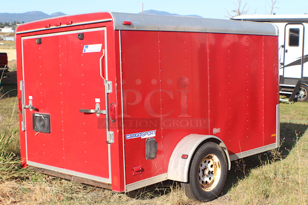 PERFECT, LIKE NEW CONDITION!! 2004 Pace American CS610SA Cargo Sport Enclosed Trailer, 6ft x 10ft, Single Axle, 4 PIN Connecter, Interior Lights, Assisted Open and Close Ramp Door GVWR 2990. VIN 40LFB10194P107221 - Image 2 of 8
