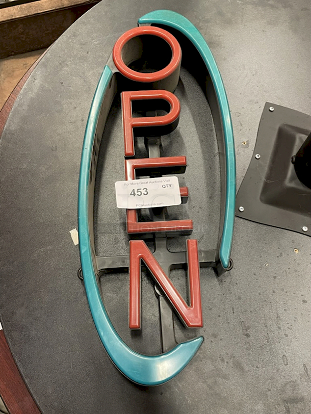 Adjustable Open Sign. Missing Power Cord.  - Image 4 of 5