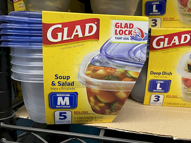 HUGE ALL – FOR – ONE LOT of Glad Storage Sets – Various Sizes, Shapes and Models. 25+ Containers - Image 3 of 10