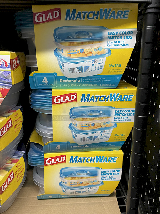 HUGE ALL – FOR – ONE LOT of Glad Storage Sets – Various Sizes, Shapes and Models. 25+ Containers - Image 8 of 10