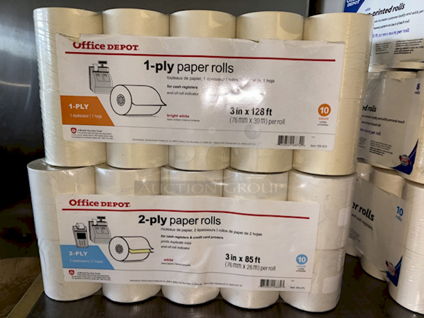 (1) 10-Pack of 1-Ply Paper Rolls 3