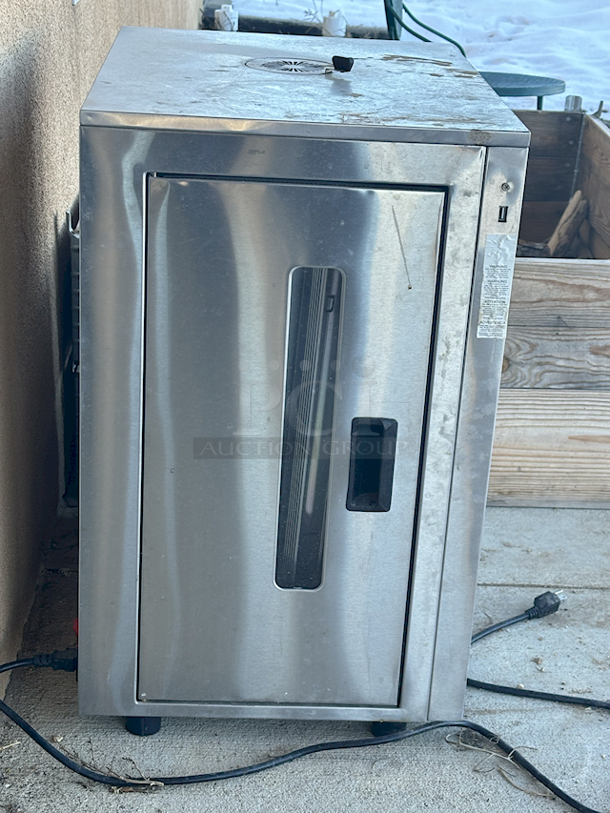 Bradley Smoker BS1019 4-Rack Natural Draft Electric Vertical Smoker. 110-120V, 50/60Hz, 1000W
17"D x 22.5"W x 28.5"H - Image 3 of 5