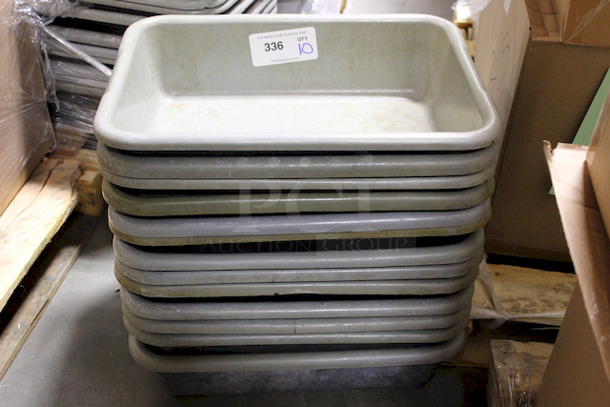 SET OF 10! UniRoyal Royalite 20" x 15" x 7" Polypropylene Bus Tub, Bus Boxes. 10x Your Bid. - Image 1 of 2
