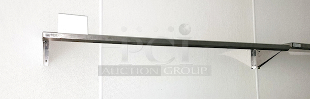 NEW! Used Less Than 6 Months!! Kintera KWS1260 12" x 60" Stainless Wall Mount Shelf w/ Mounting Brackets - Image 1 of 2