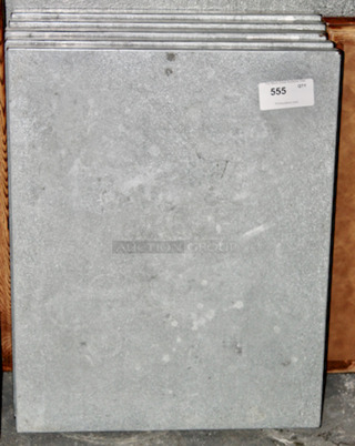 INDSUSTRIAL! Metal Sheathed Square Wood Tabletop, Perfect Outdoor Seating.  
24x30
