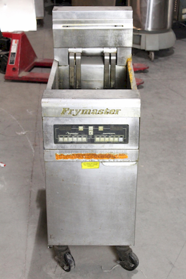 AMAZING! Frymaster RE1175C, 50lbs Vat On Commercial Casters. 208v/3ph/60hz 3 Wire.
155⁄8 in. W x 31 in. D x 453⁄8 in. H
In Working Order. Needs Cord. - Image 1 of 9