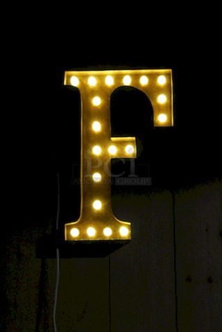 ILLUMINATED! Letter "F".
18x4x24
