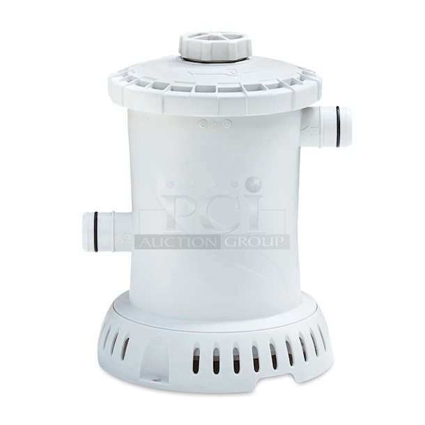 INFLATABLE!! Summer Waves® 10ft Quick Set® Ring Pool with 600 GPH Filter Pump. Includes filter pump and cartridge with built-in chlorinator. 
10ft x 30in - Image 7 of 8