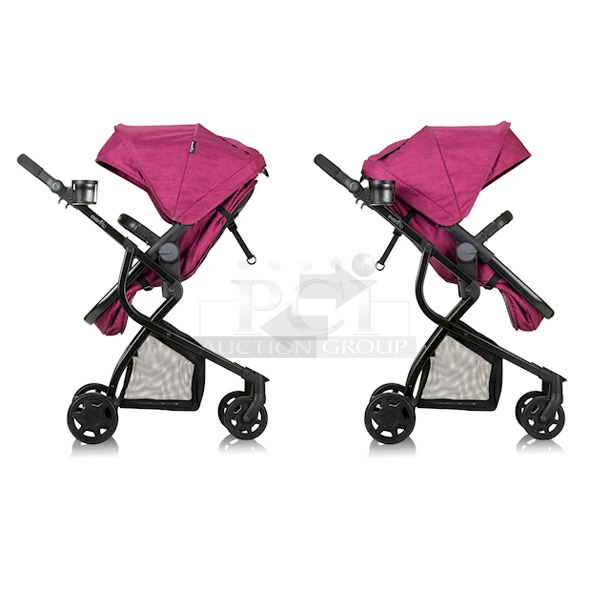 Urbini Omni Plus Special Edition Travel System Stroller, Raspberry Pink.
26.38 x 34.84 x 44.09 Inches - Image 11 of 12