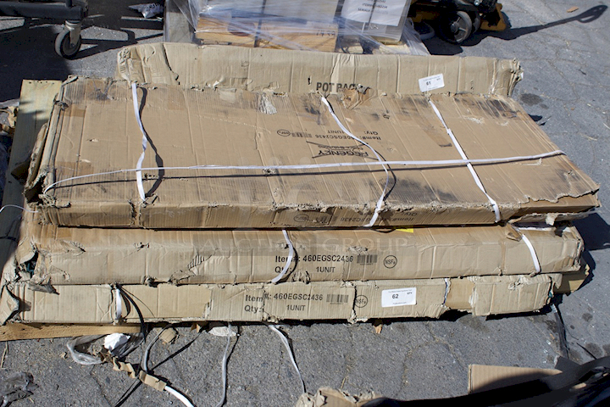 BRAND NEW SCRATCH & DENT! Regency NSF Green Wire Security Cage - 24" x 36" x 61". In The Box. 3x Your Bid.  - Image 2 of 3