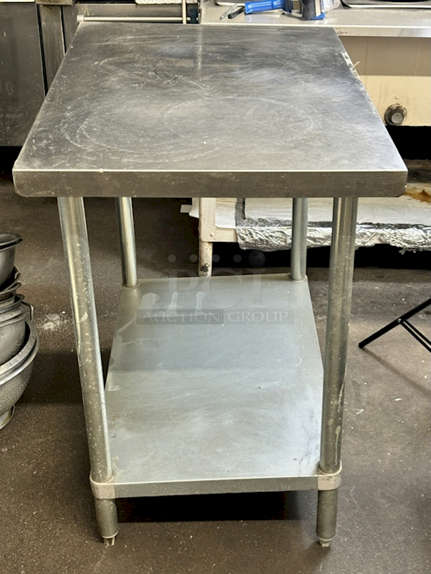 GSW WT-E2436 36" Stainless Steel Work Table With Under-Shelf. 36"W x 24"D x 35"H - Image 2 of 5