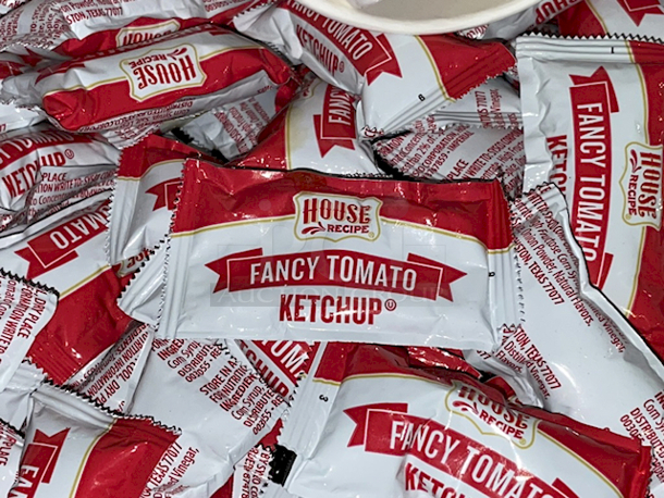 ALL FOR ONE! Smucker's Syrup, Sysco Classic Mayonnaise Packets, House Recipe Fancy Tomato ketchup Packets, Butter Packs - Image 6 of 7