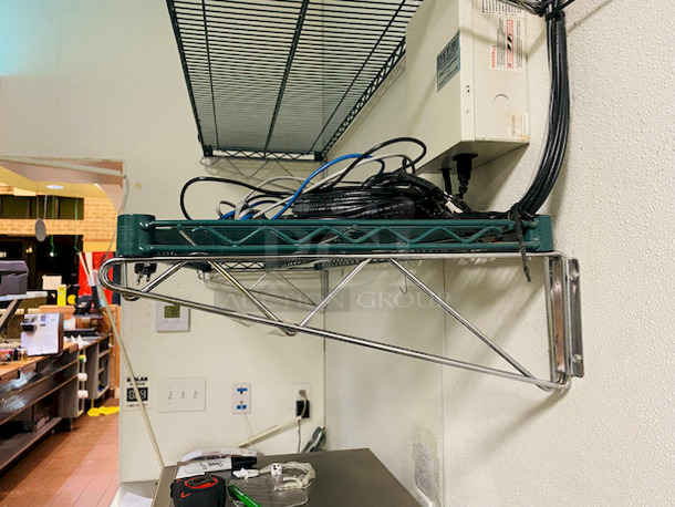 NICE! Set of 2 Metro Wire Wall Shelves With Mounting Brackets. 

60x18

2x Your Bid - Image 5 of 6