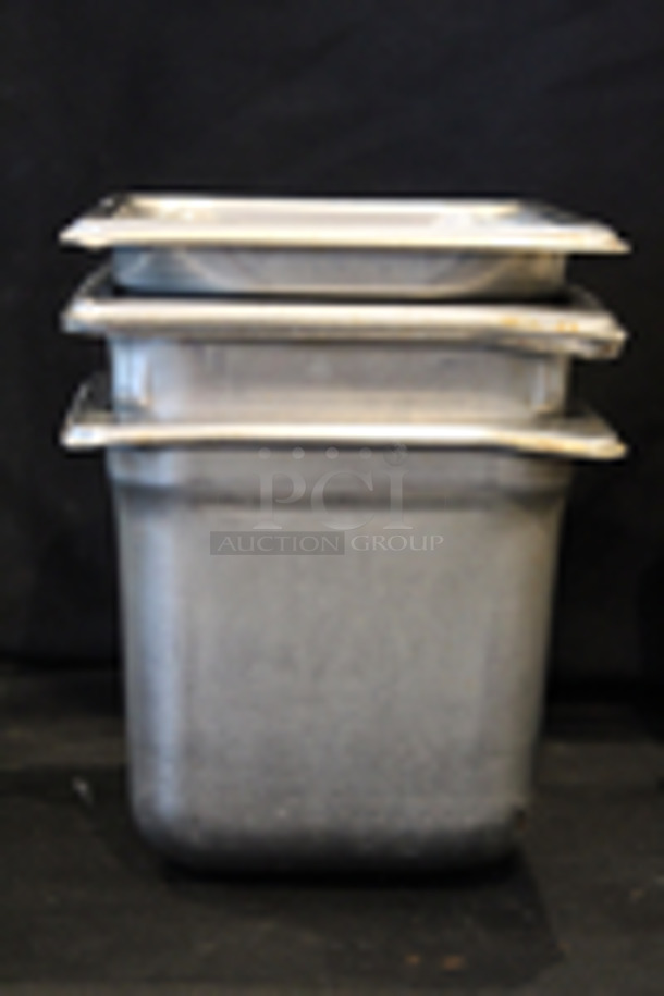 Stainless Steel 1/6 Pans, 6” Deep
6-1/4x6-3/4x6
5x Your Bid
 - Image 2 of 5