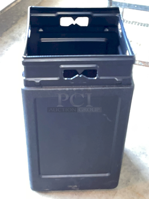 Commercial Zone 732101 PolyTec 42 Gallon Square Black Waste Container - Image 2 of 4